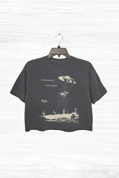 Retro Horror Movie Graphic Crop Top For Women