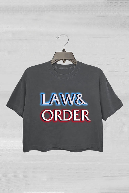 Law & Order Crop Tee For Women
