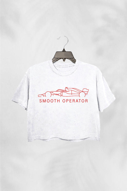 Midweight Sainz Smooth Operator Racing Fan CROP TOP FOR WOMEN